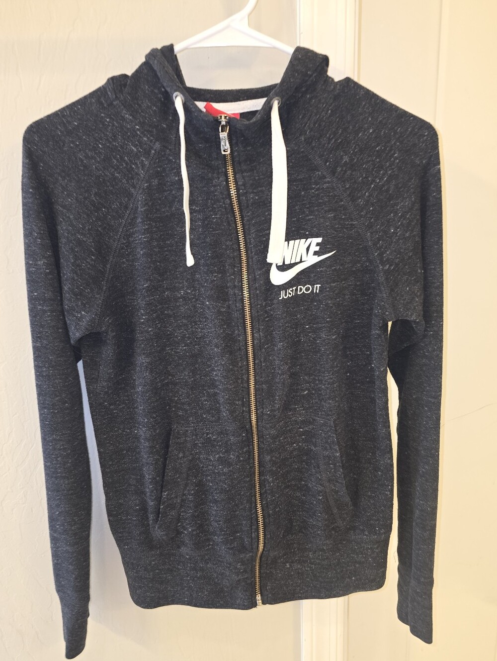 Nike Dark Gray Lightweight Full-Zip Hoodie Jacket Size: XS